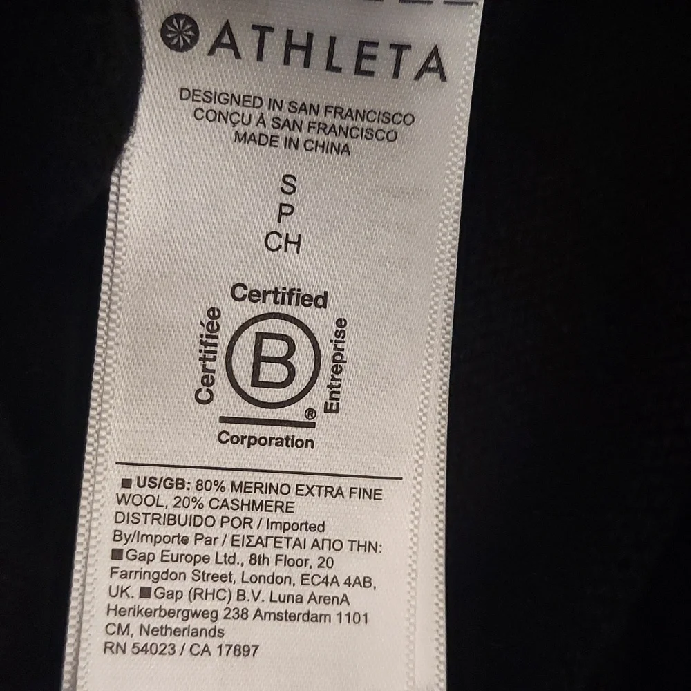 ATHLETA Alpine Tabard Cashmere Blend Sleeveless Sweater - Picture 12 of 15
